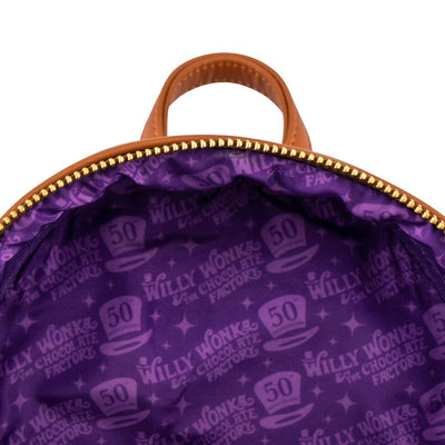 Loungefly Willy Wonka and the Chocolate Factory 50th Anniversary Mini Backpack - Lining