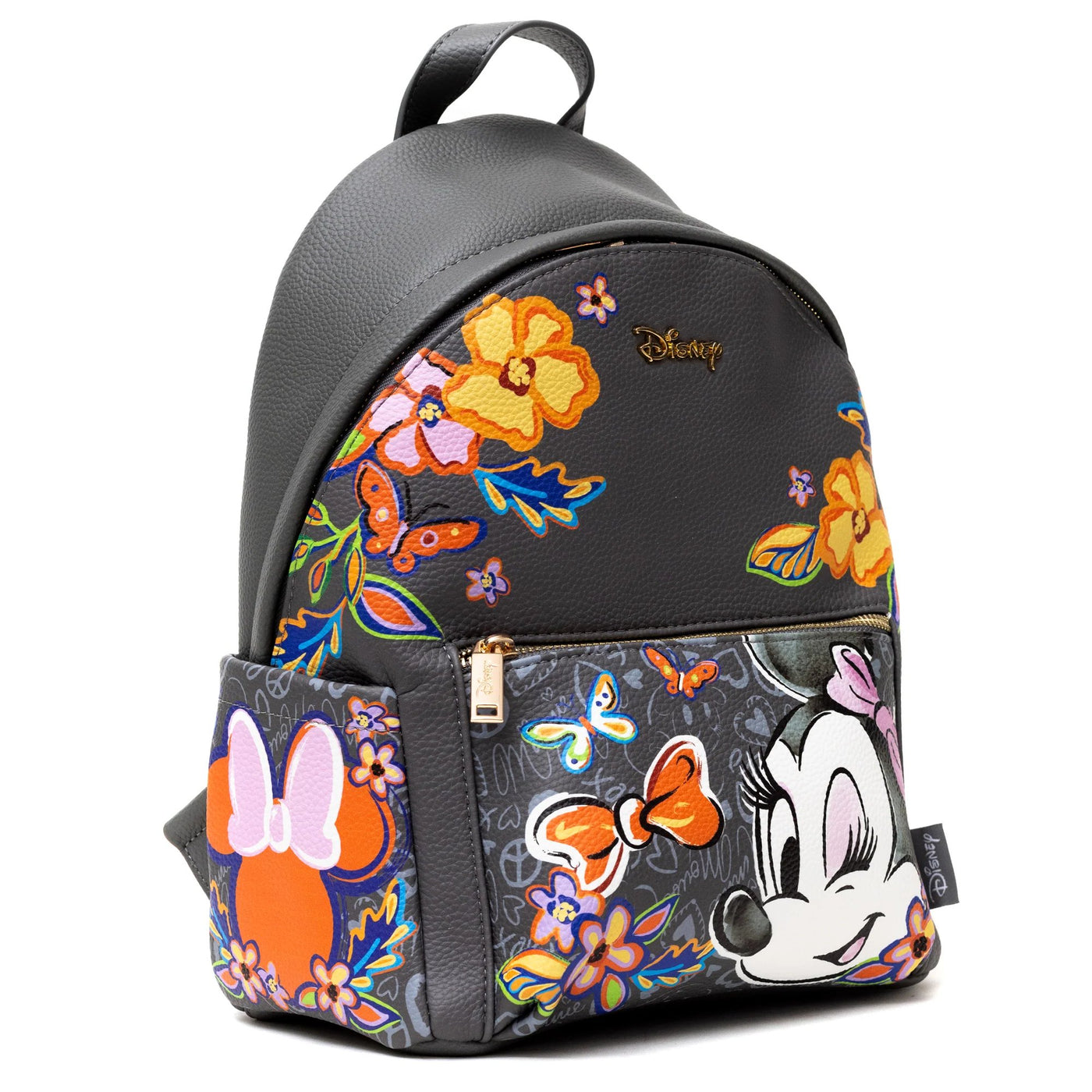 WondaPop Disney Minnie Mouse Floral Print Backpack - Side View