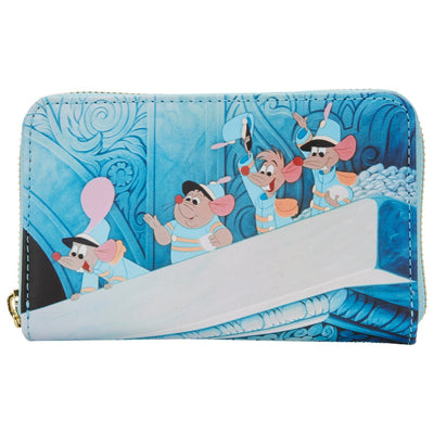 Loungefly Disney Cinderella Princess Scene Zip-Around Wallet - Front