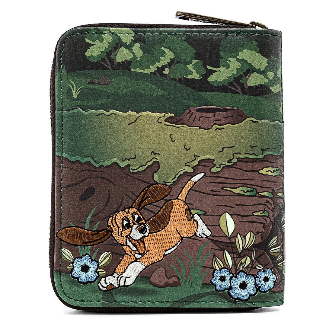 Disney Fox and the Hound Copper and Todd Zip-Around Wallet