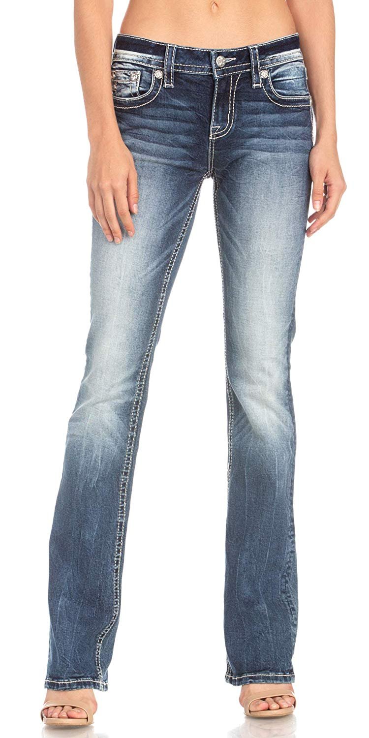 Wave Of Love Slim Bootcut Jeans