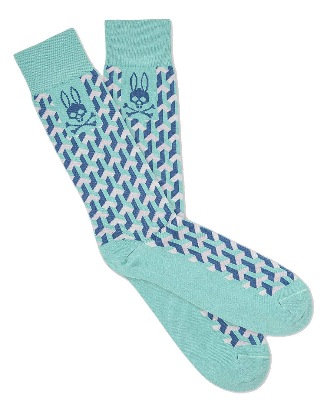 Mens Geo Pattern Crew Sock