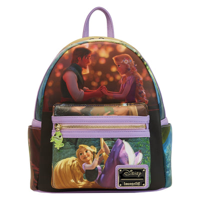 671803446496 - Loungefly Disney Rapunzel Princess Scene Mini Backpack - Front