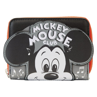 671803451384 - Loungefly Disney 100th Mickey Mouse Club Zip-Around Wallet - Front
