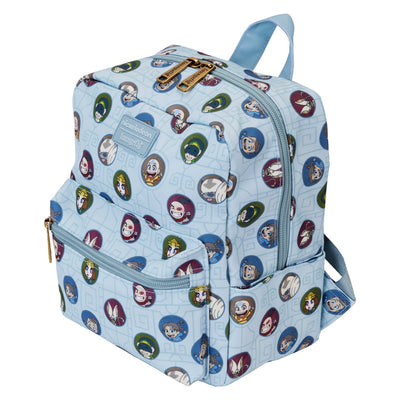Loungefly Nickelodeon Avatar the Last Airbender Allover Print Square Nylon Mini Backpack - Top View