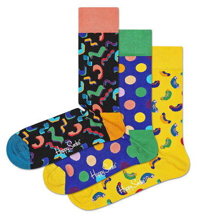 Happy Socks Happy Birthday Gift Box 3-Pair - 843154190858