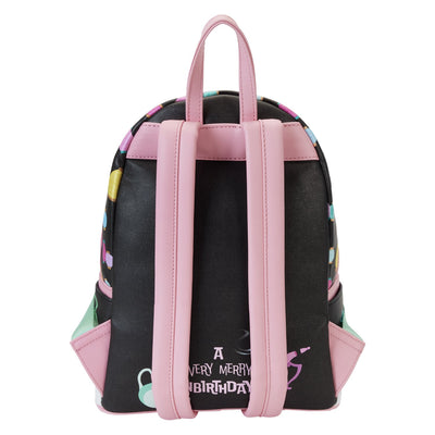 Loungefly Disney Alice in Wonderland Unbirthday Party Mini Backpack - Back