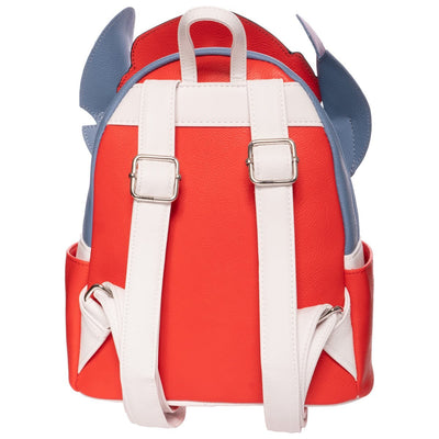 Loungefly Disney Lilo & Stitch Santa Stitch Mini Backpack - Entertainment Earth Ex - Loungefly mini backpack back
