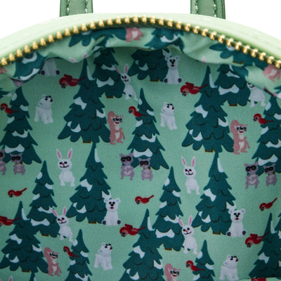 Loungefly Rudolph Holiday Group Mini Backpack - Interior Lining