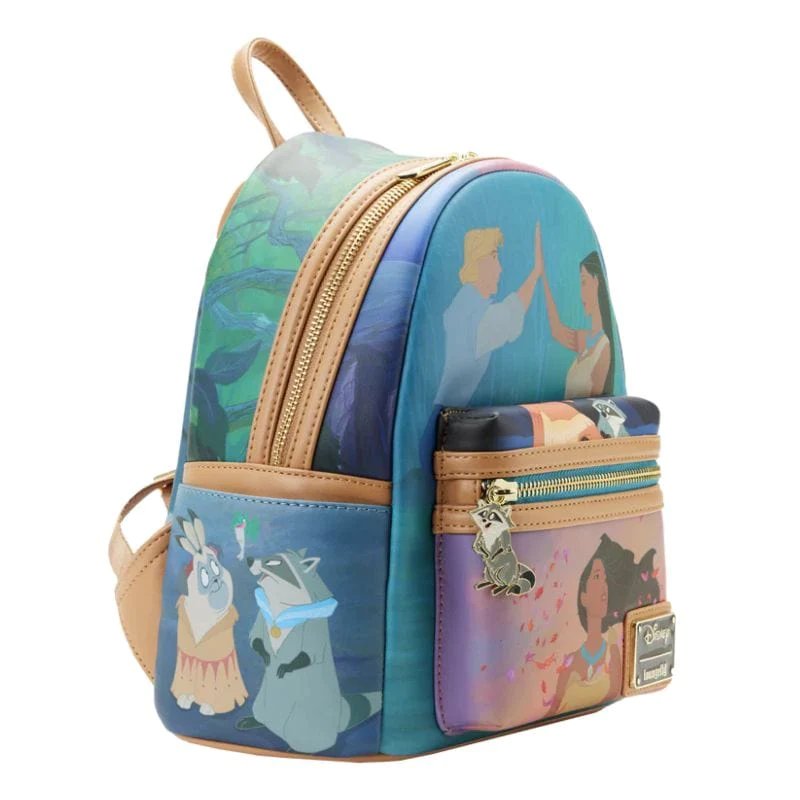 Loungefly Disney Pocahontas Princess Scene Mini Backpack - Side View