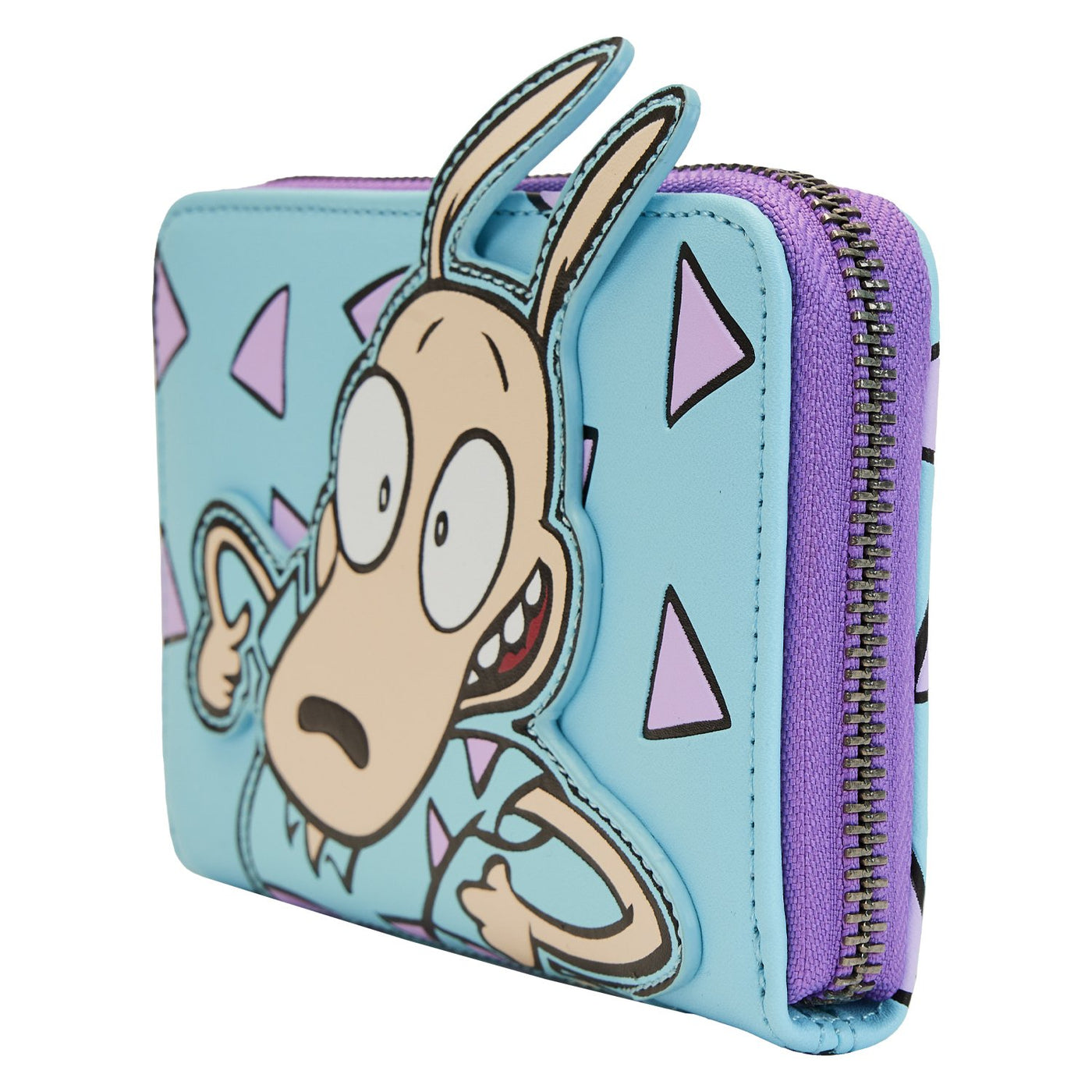 671803417489 - Loungefly Rocko's Modern Life Zip-Around Wallet - Side View