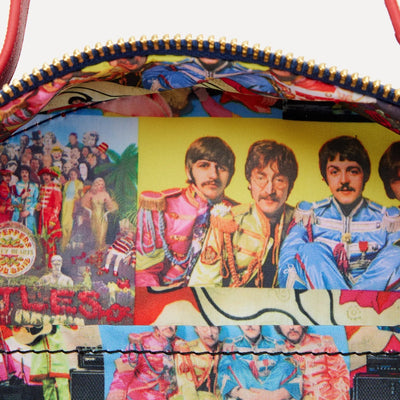 Loungefly The Beatles Sgt Pepper Convertible Backpack  - Interior Lining
