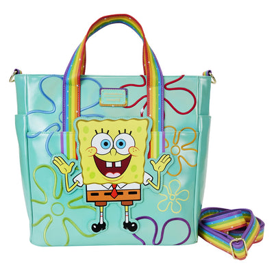 Loungefly Nickelodeon Spongebob Squarepants 25th Anniversary Imagination Convertible Tote Bag - Front