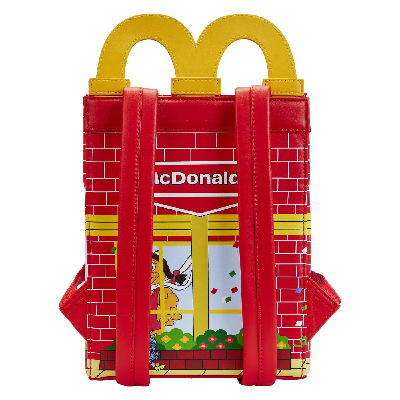 671803452923 - Loungefly McDonald's Happy Meal Mini Backpack - Back
