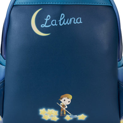 Loungefly Pixar La Luna Glow Mini Backpack - Back Close Up