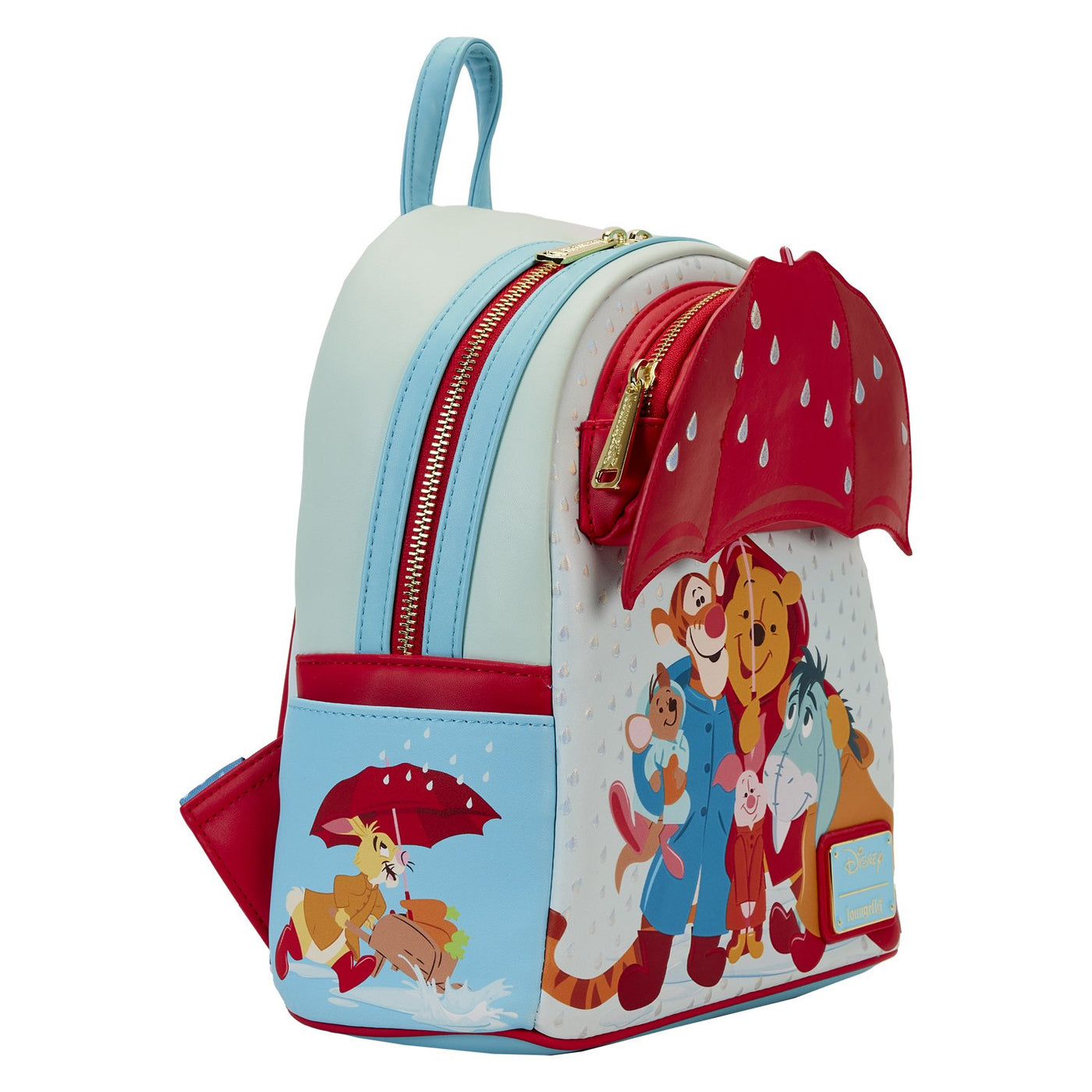 Loungefly Disney Winnie the Pooh and Friends Rainy Day Mini Backpack - Side View