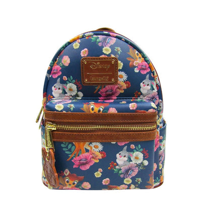 707 Street Exclusive - Loungefly Disney Bambi Floral Allover Print Mini Backpack - Front