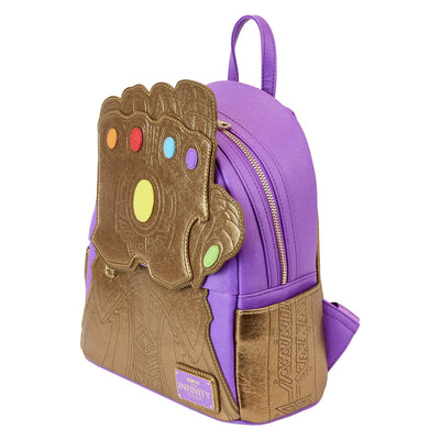 Loungefly Marvel Shine Thanos Gauntlet Mini Backpack - Top