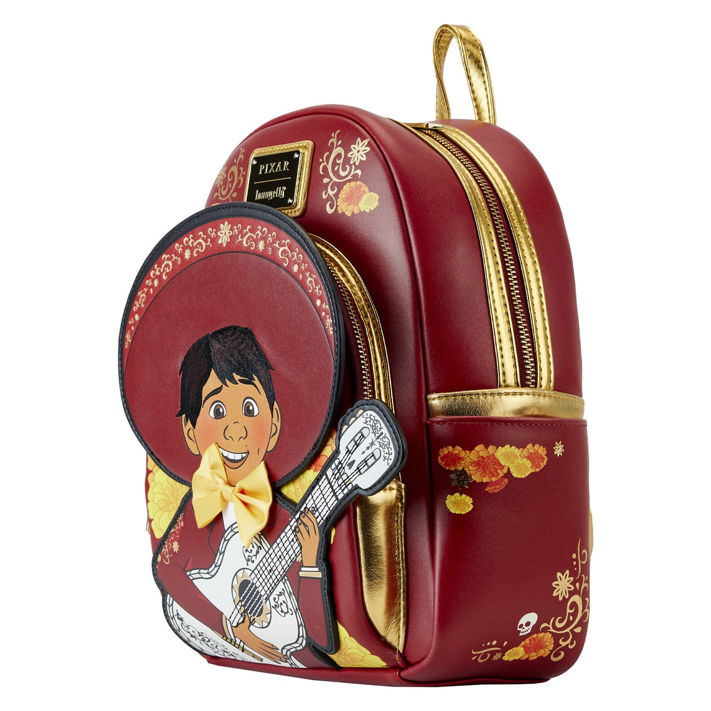 Loungefly Disney Pixar Coco Miguel Cosplay Mini Backpack - Side View