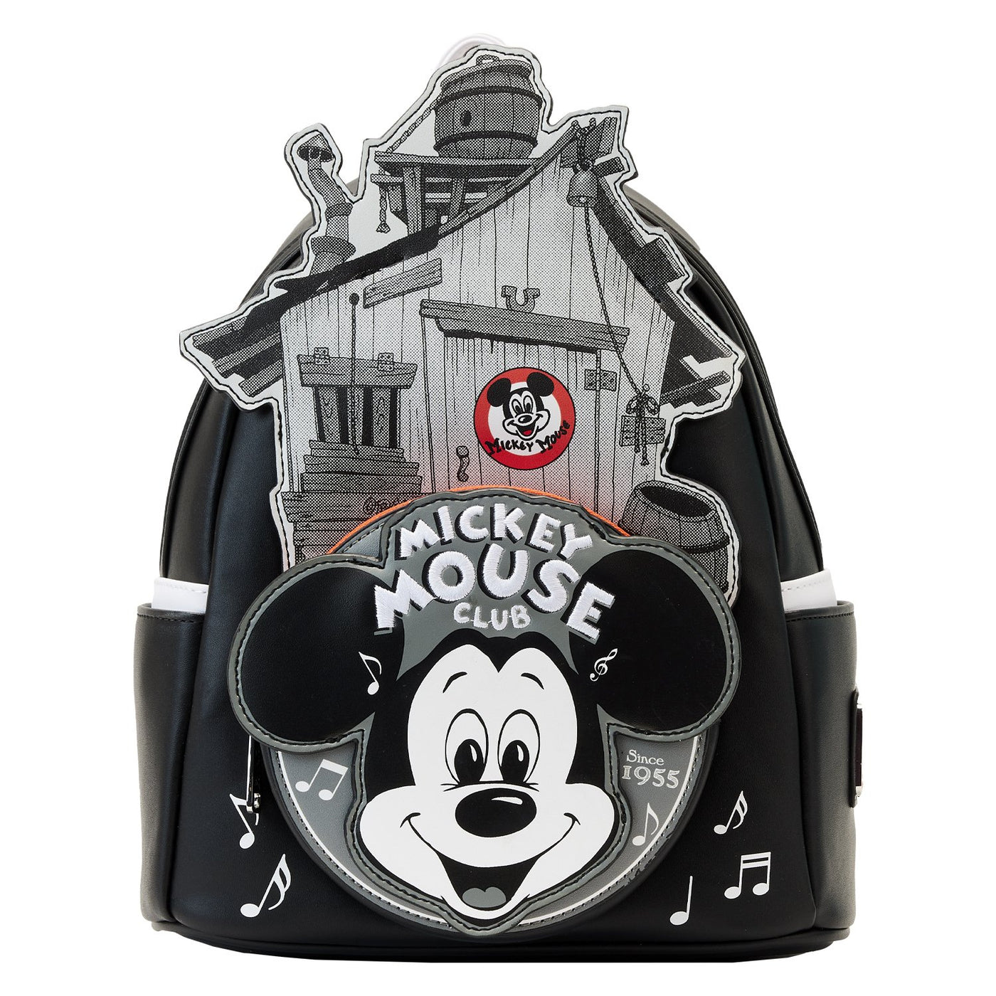671803451377 - Loungefly Disney 100th Mickey Mouse Club Mini Backpack - Front