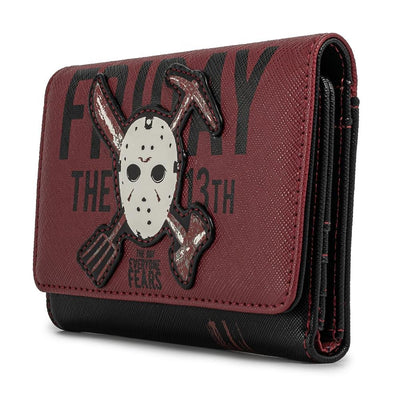 Loungefly Friday the 13th Jason Mask Trifold Wallet