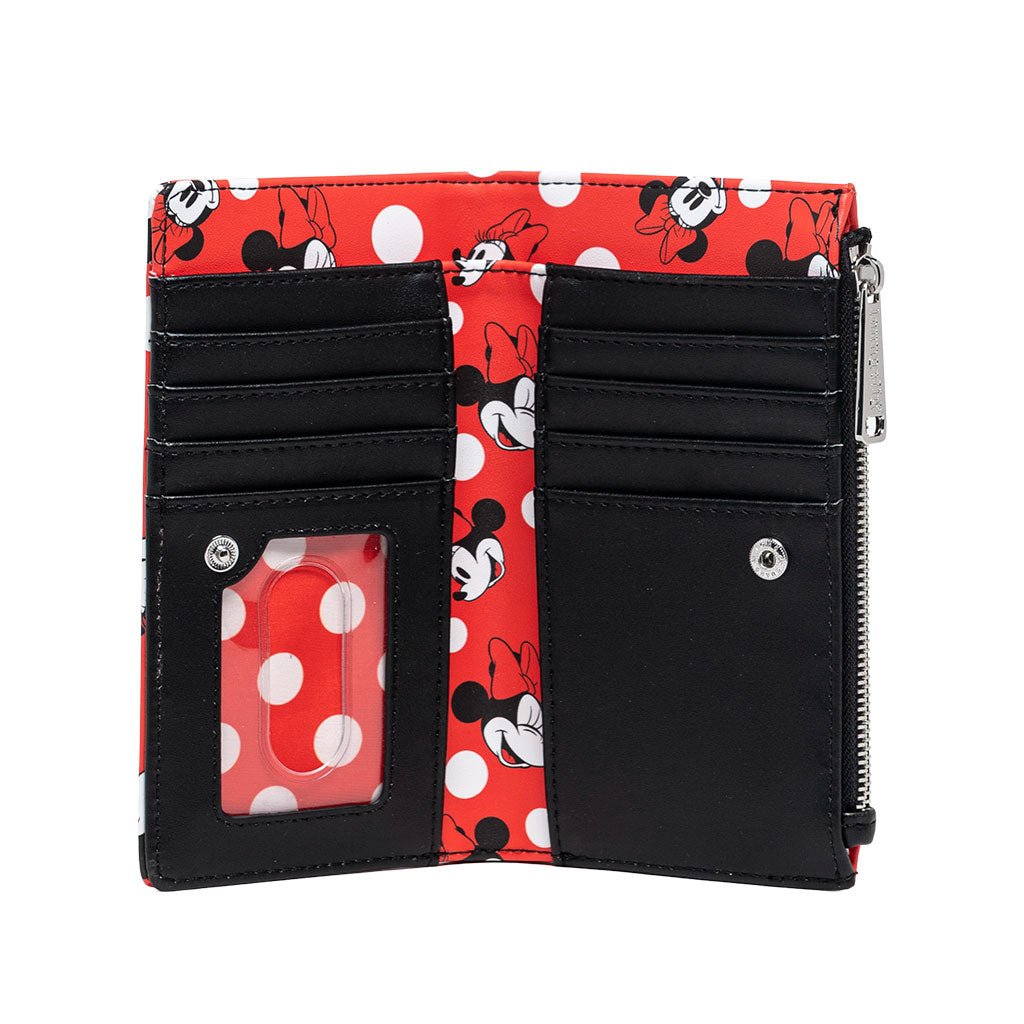 707 Street Exclusive - Loungefly Disney Minnie Mouse Polka Dot Red Zip - Inside 2