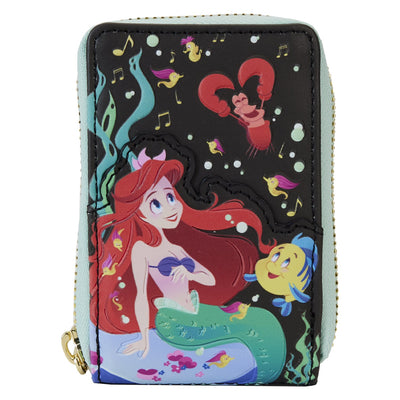 Loungefly Disney The Little Mermaid 35th Anniversary Life is the Bubbles Accordion Wallet - Front