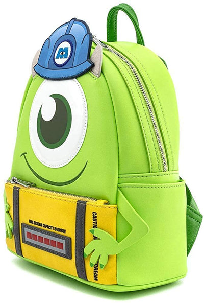 Loungefly Disney Pixar Monsters Inc. Mike Wazowski Scare Cosplay Mini Backpack