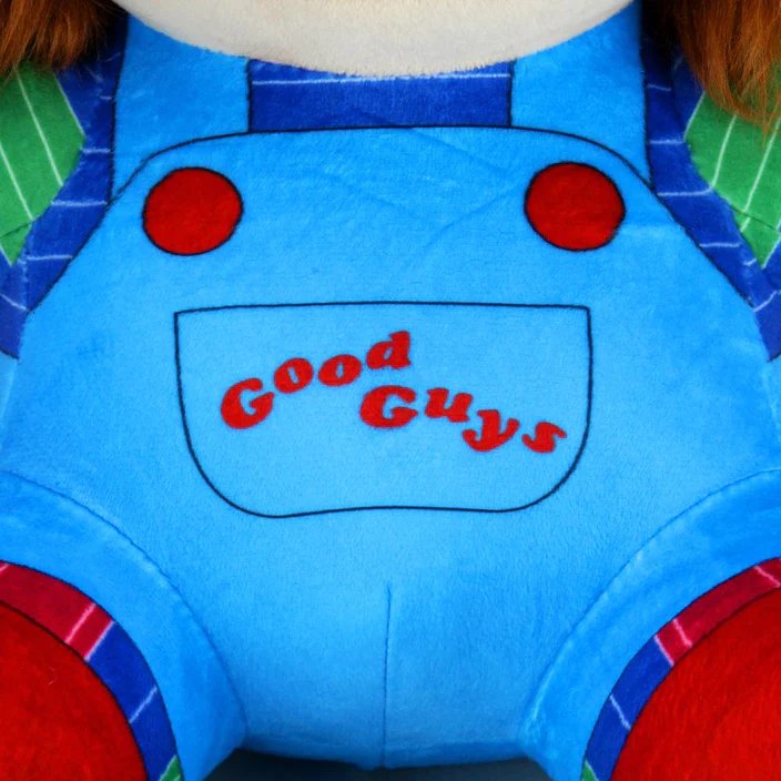 KidRobot Universal 16" Chucky HugMe Vibrating Plush Toy - Outfit Close Up