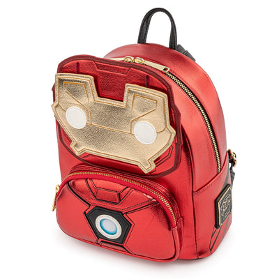 Pop! Loungefly Disney Marvel Iron Man Light-Up Mini Backpack - Top