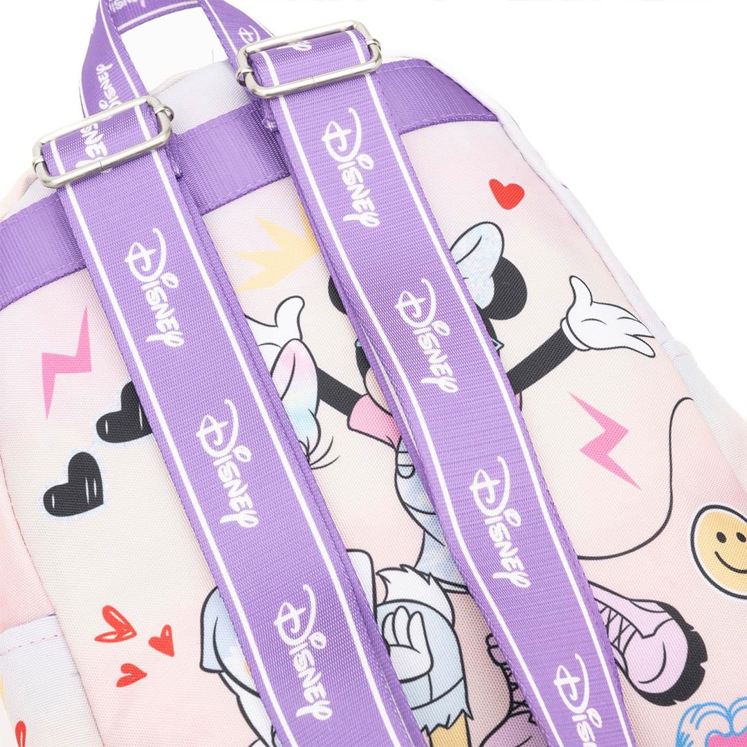 WondaPop Disney Daisy Duck 13" Nylon Mini Backpack - Back straps detail