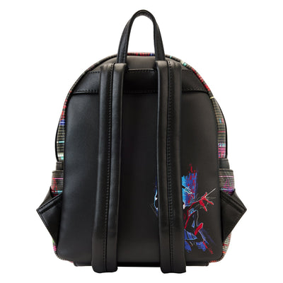 671803441880 - Loungefly Marvel Across the Spiderverse Lenticular Mini Backpack - Back