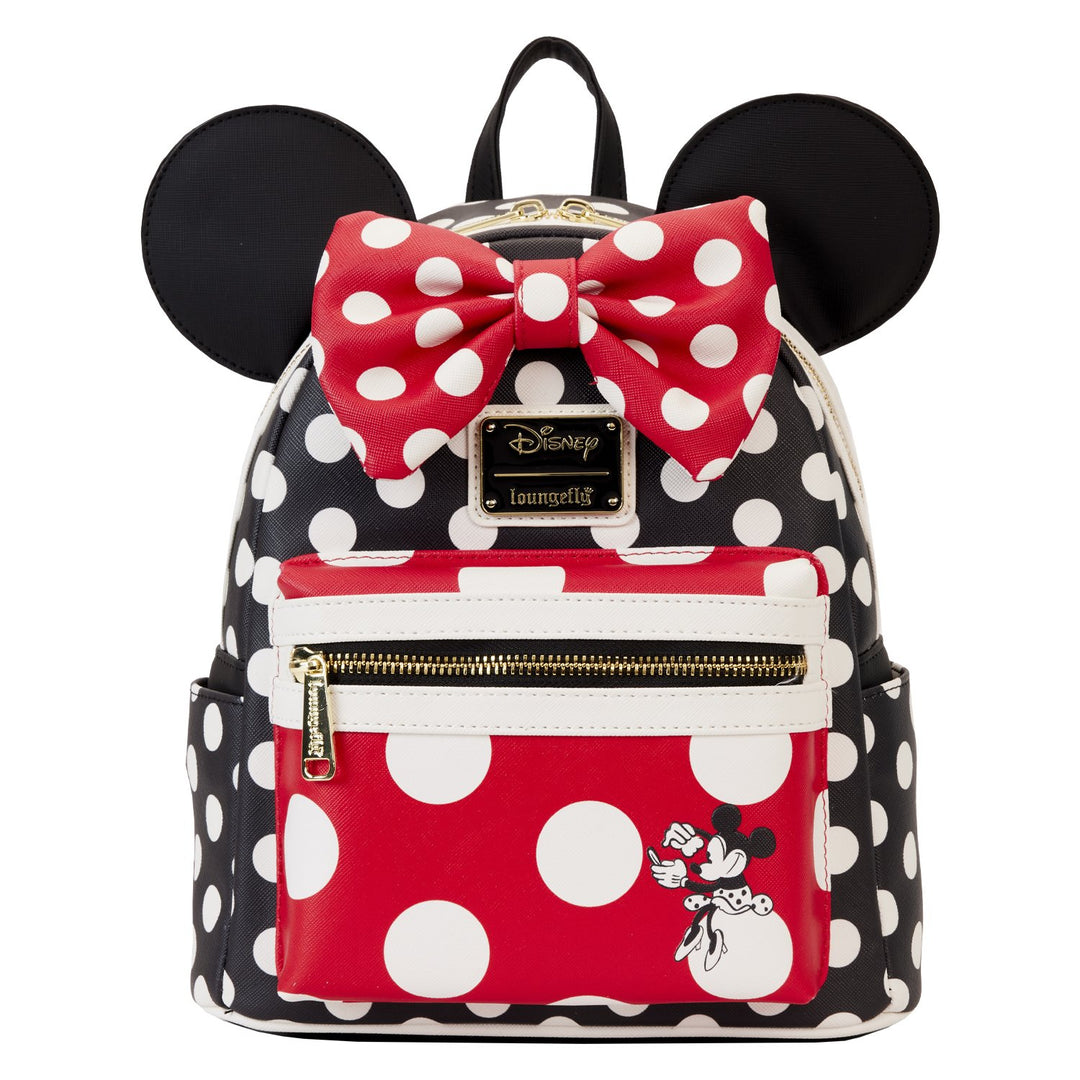 Loungefly Disney Minnie Rocks the Dots Classic Mini Backpack - Front