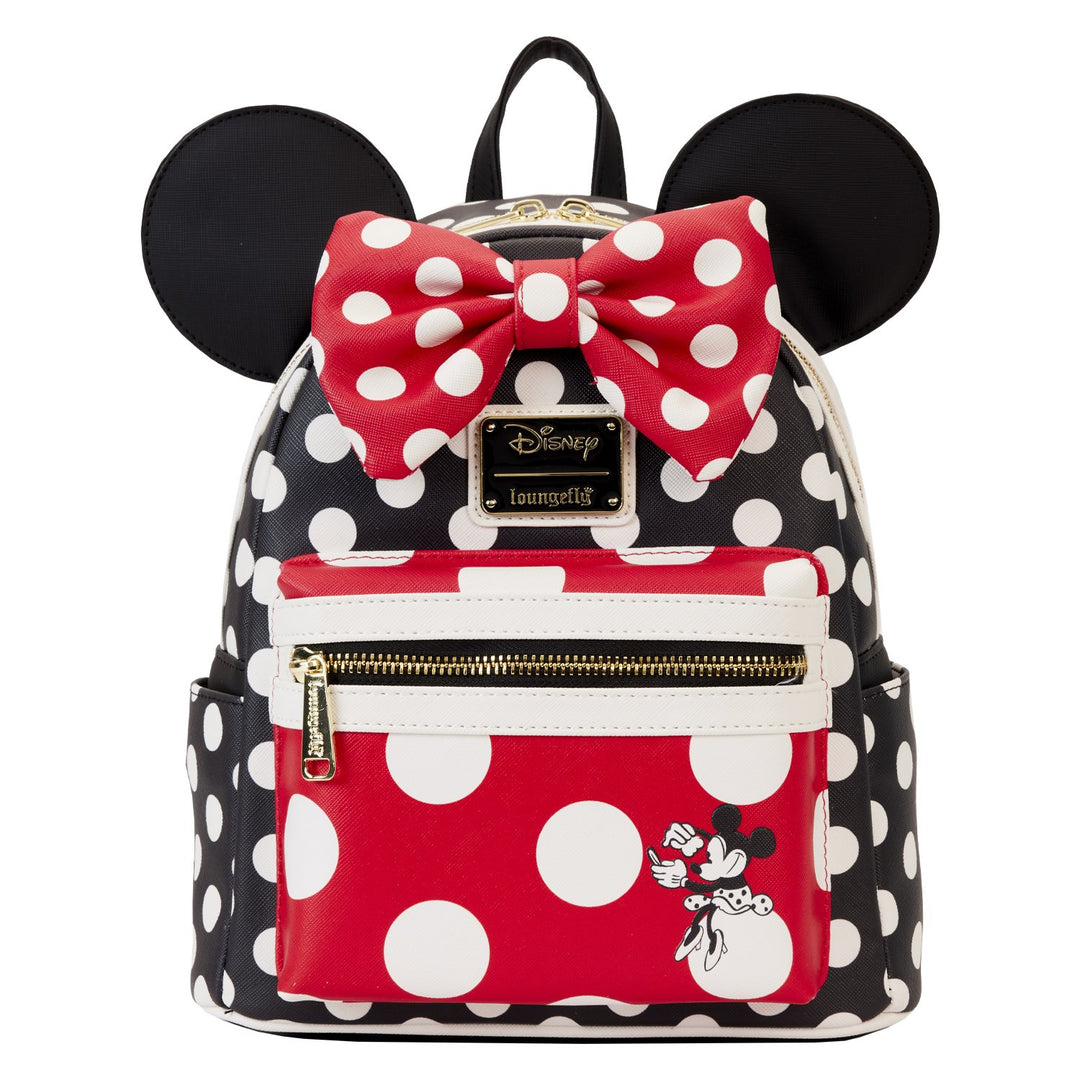 DISNEY PARKS LOUNGEFLY MINNIE MOUSE 3-D BOW selling MINI BACKPACK