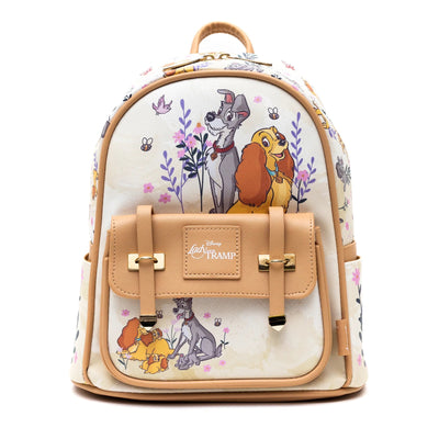 WondaPop Disney Pastel Lady and the Tramp Mini Backpack - Front