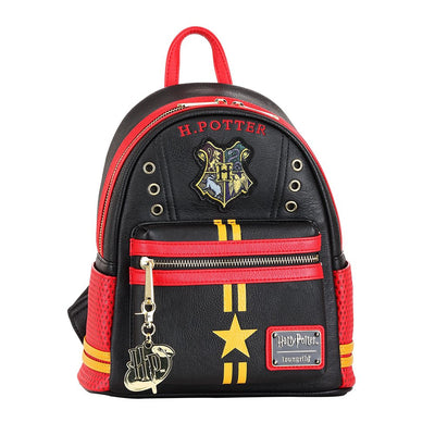Loungefly Harry Potter Quidditch Uni. Faux Leather Backpack - FRONT