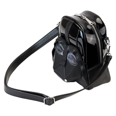 671803441651 - Loungefly Star Wars Darth Vader Figural Helmet Crossbody Bag - Top View