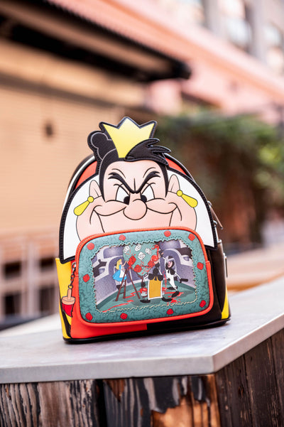 Loungefly Disney Villains Scene Queen Of Hearts Mini Backpack - Front