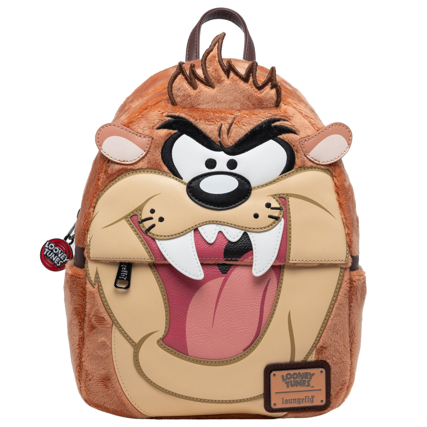 707 Street Exclusive - Loungefly Warner Brothers Looney Tunes Tasmanian Devil Plush Cosplay Mini Backpack - Front