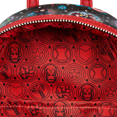 Loungefly Marvel Avengers Tattoo Mini Backpack - Interior