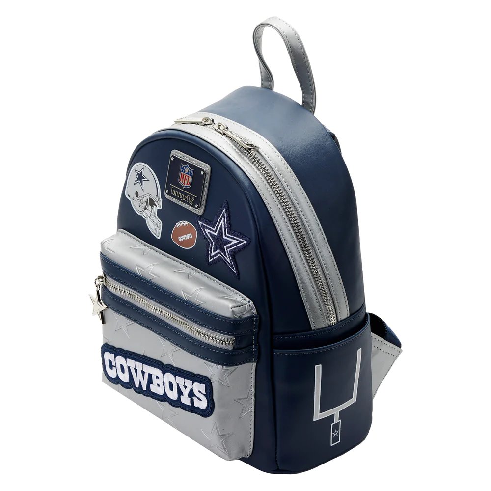 Loungefly NFL Dallas Cowboys Patches Mini Backpack - Top View