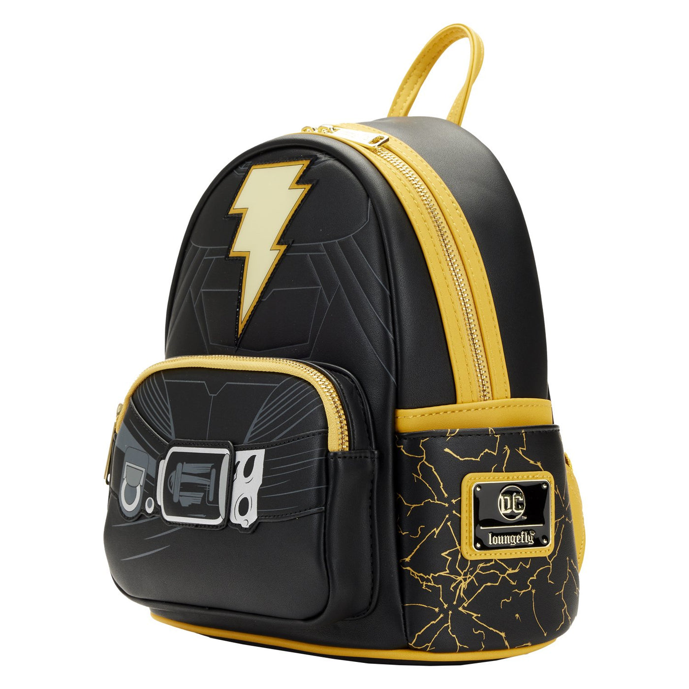 Loungefly DC Comics Black Adam Light Up Cosplay Mini Backpack - Side View