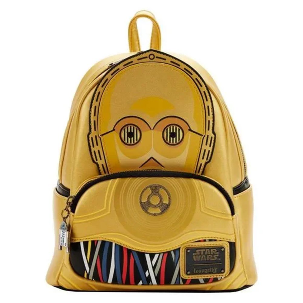 Loungefly Star Wars Celebration 2022 C-3PO Cosplay Mini Backpack - Front - 671803405783