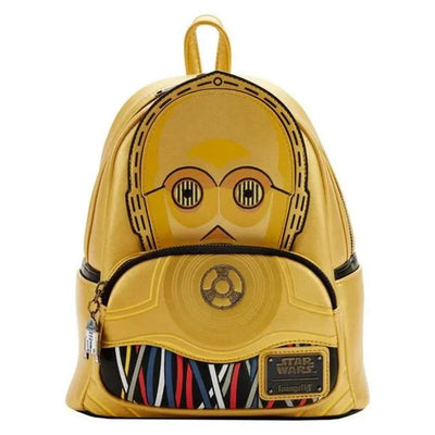 Loungefly Star Wars Celebration 2022 C-3PO Cosplay Mini Backpack - Front - 671803405783