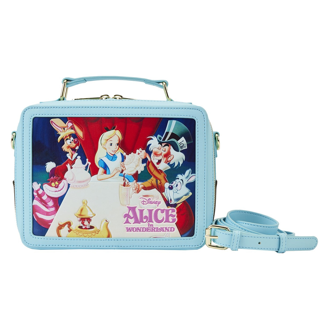 Loungefly Disney Alice in Wonderland Classic Movie Lunch Box Crossbody - Front