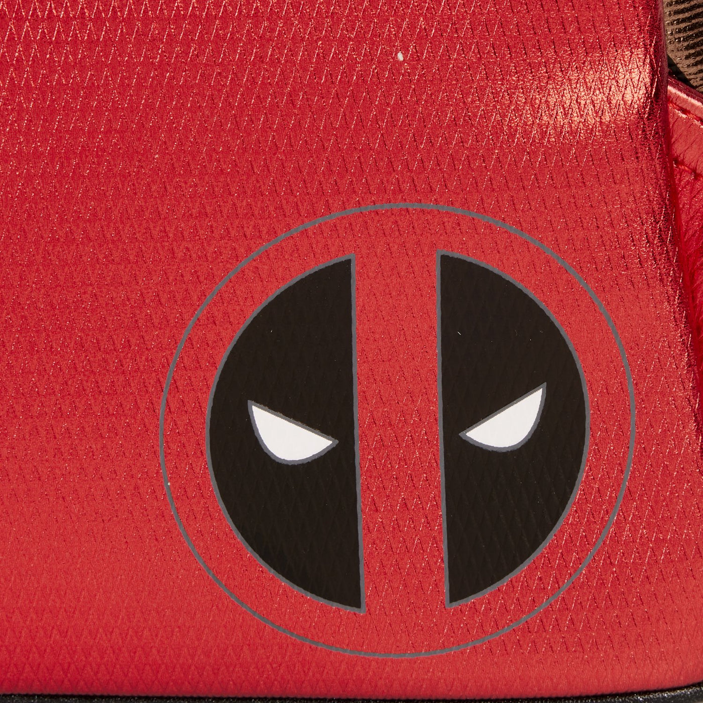 Loungefly Marvel Deadpool Metallic Collection Cosplay Mini Backpack - Closeup
