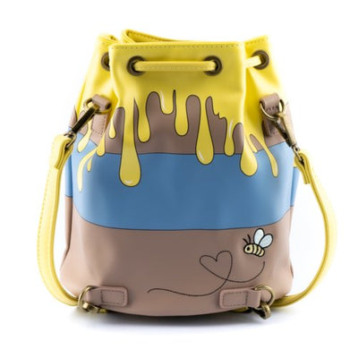 Loungefly Disney Winnie the Pooh 95th Anniversary Honey Pot Convertible Bucket Backpack