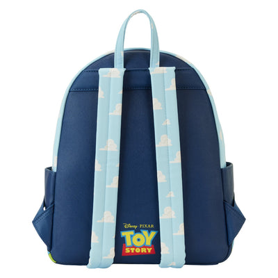 Loungefly Pixar Toy Story Movie Collab Triple Pocket Mini Backpack - Back