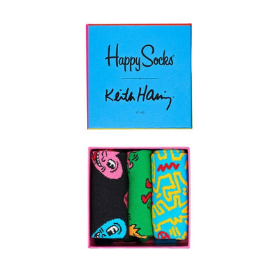 Keith Haring Socks Gift Box Set - 3-Pack