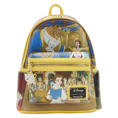 Loungefly Disney Beauty and the Beast Belle Princess Scene Mini Backpack - Front